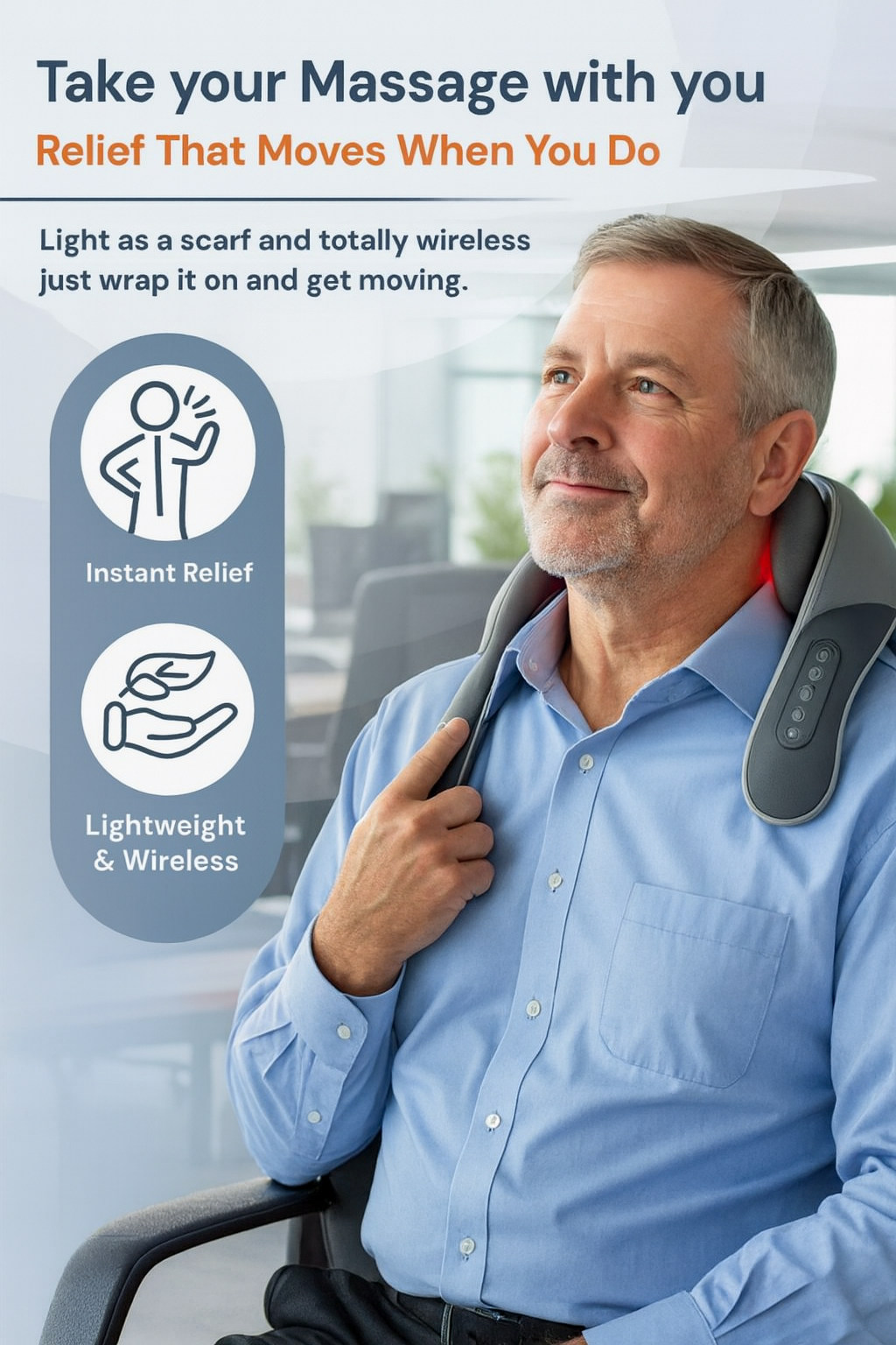 Neck & shoulder Massager with Heat