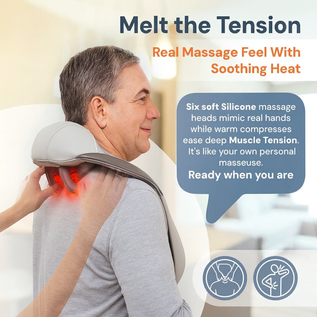 Neck & shoulder Massager with Heat